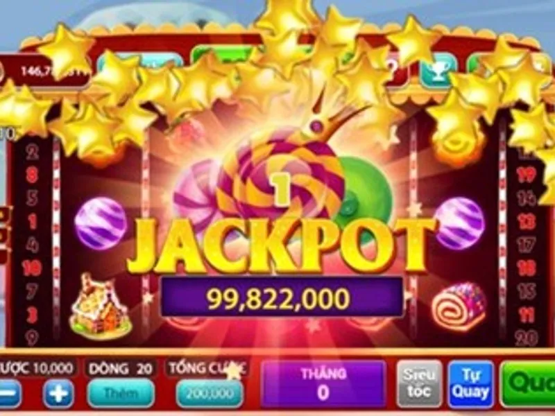 Máy slot cổ điển với biểu tượng hoa quả và 777