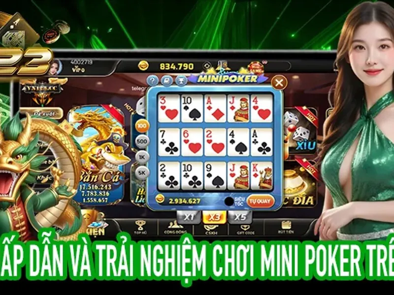 Hình ảnh bàn chơi Poker Texas Hold'em