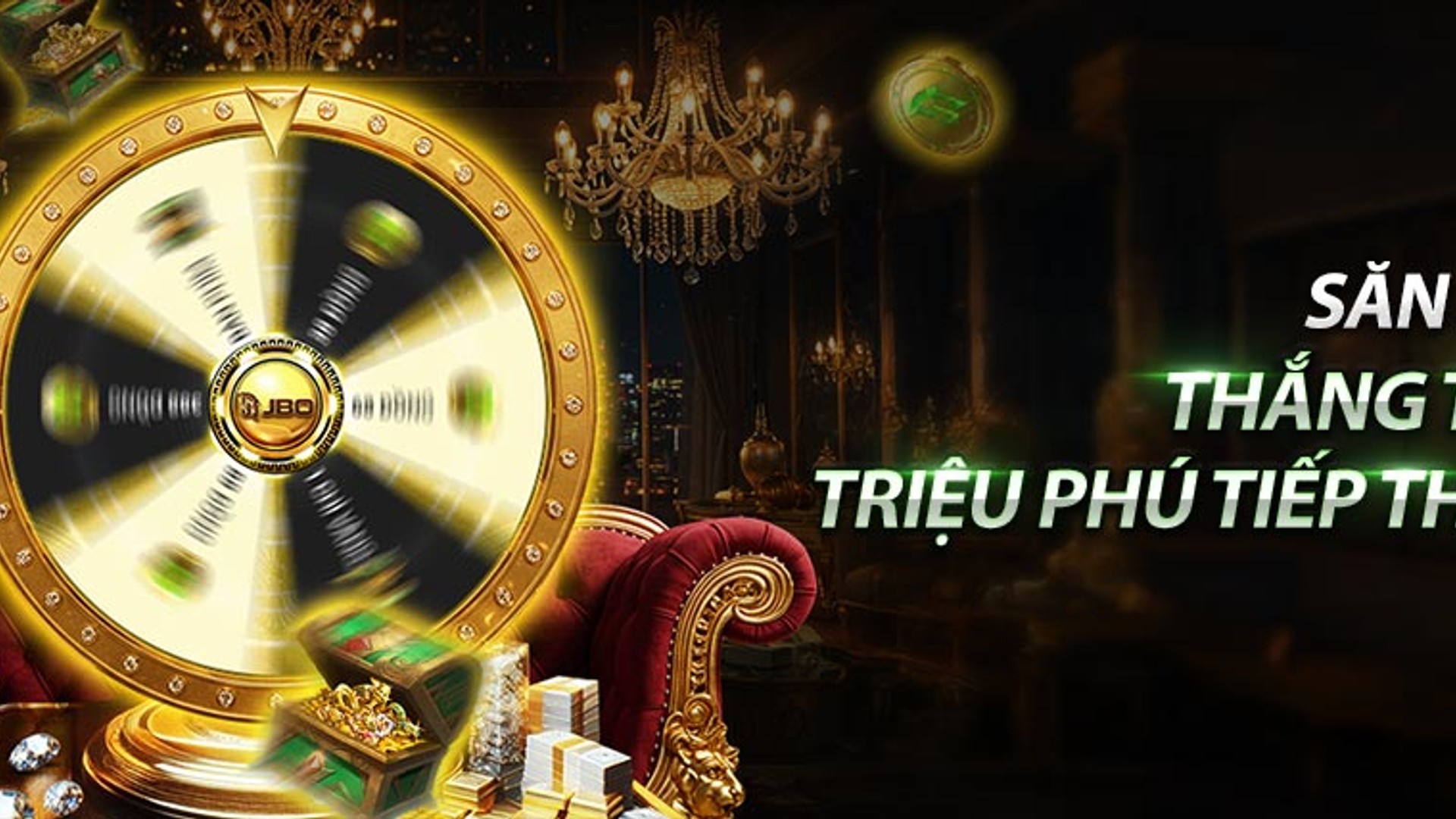 Máy đánh bạc jackpot lũy tiến với tiền vàng và biểu tượng chiến thắng tại 68win1